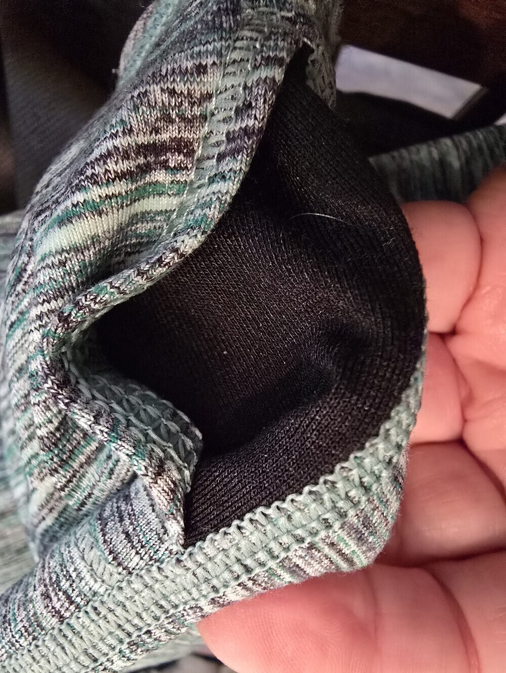 NWOT Lululemon Wunder Under Hi Rise Space Dye Camo Alberta Lake Fresh Teal Size4 - Picture 12 of 12